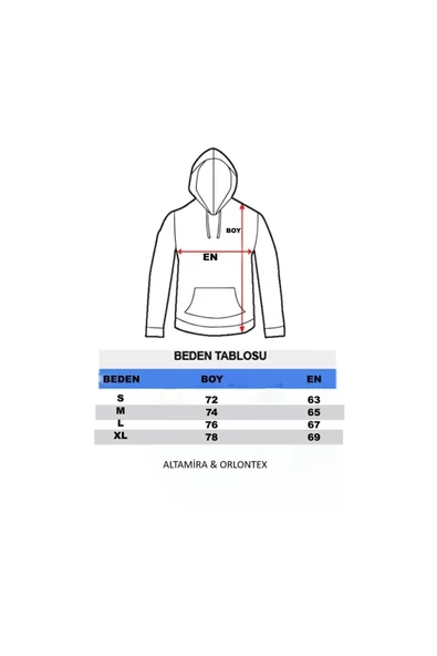 Erkek Geyik Baskı Kapüşonlu Sweatshirt - 7