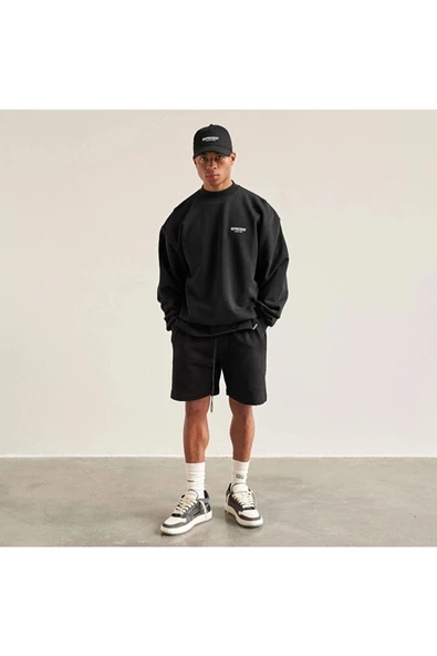 Erkek Represent Baskılı Oversize Bisiklet Yaka Sweatshirt - 5