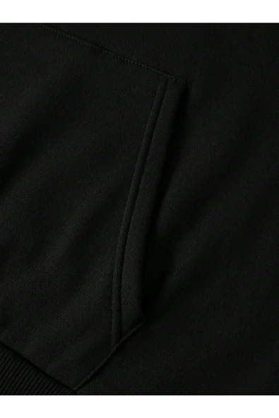 Erkek Monaco Baskılı Oversize Kapşonlu Sweatshirt - 9