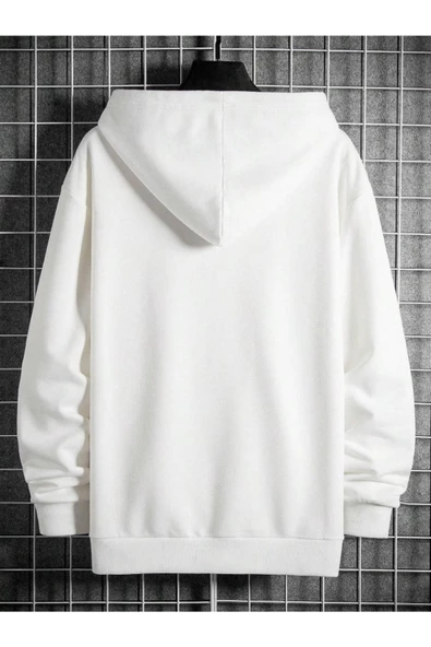 Erkek Originals Baskılı Oversize Kapşonlu Sweatshirt - 12