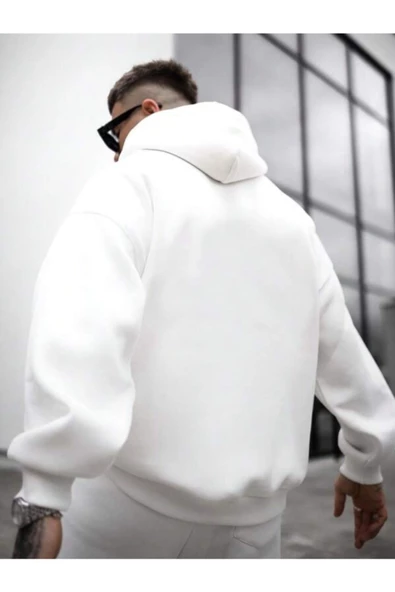 Erkek Linkin Park Baskılı Kapüşonlu Sweatshirt - Resim 9