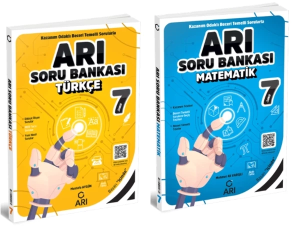 ARI YAYINCILIK 7. SINIF Türkçe + Matematik Soru Bankası