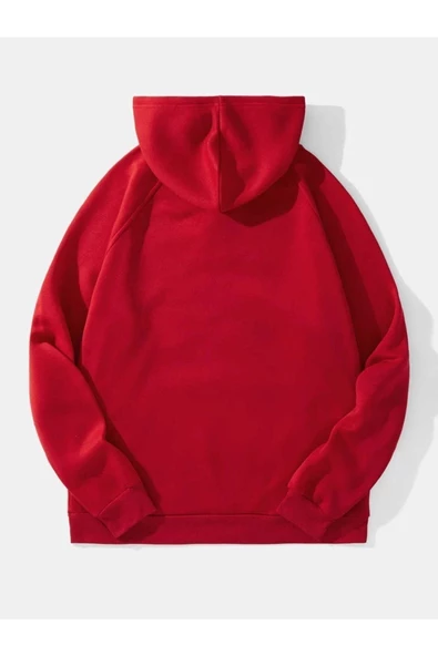 Tavşan Baskılı Oversize Kapüşonlu Sweatshirt - 6