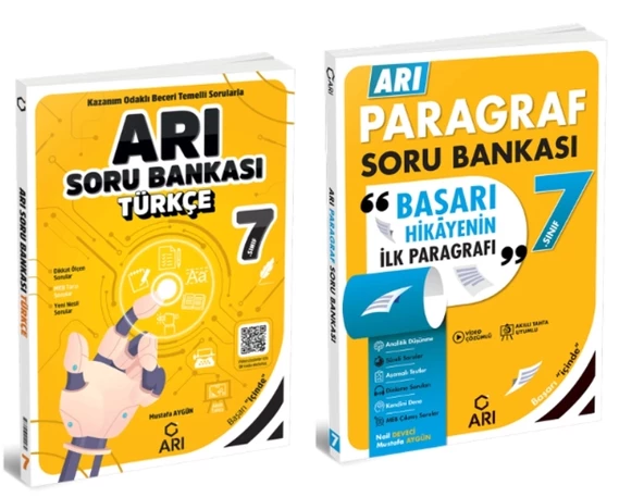 ARI YAYINCILIK 7. SINIF Türkçe + Paragraf Soru Bankası