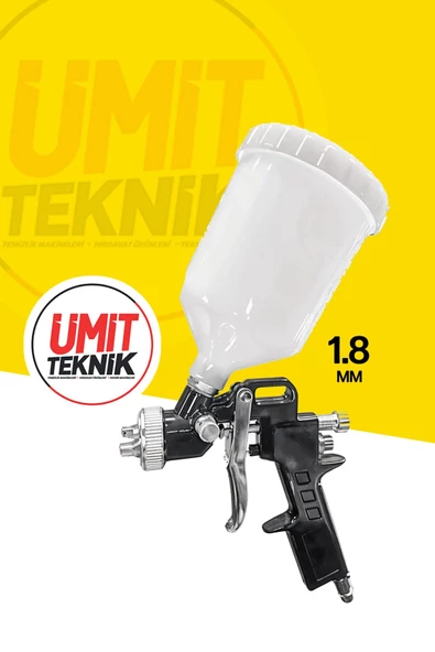 Profesyonel Üstten Depolu Profesyonel 600 cc Boya Sprey Tabancası 1.8mm Lastik Şişirme Takım - Resim 2