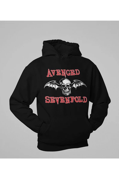 Avenged Sevenfold Baskılı Unisex Oversize Rock Metal Hoodie