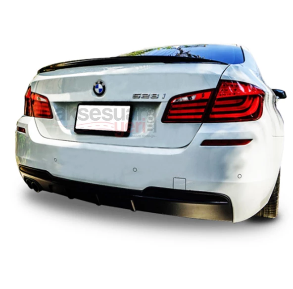 Bmw F10 M Performance Tip Spoiler Parlak Siyah Boyalı İthal Ürün Plastik