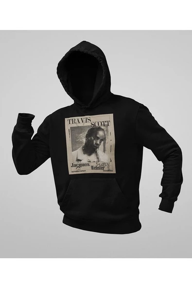 Travis Scott Tasarım Unisex Oversize Hoodie