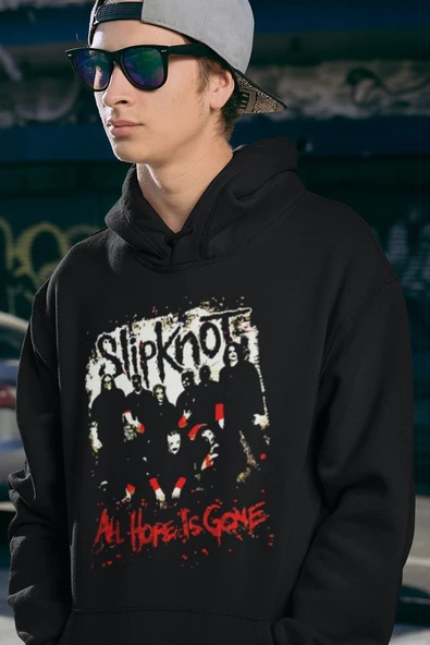 All Hope Is Gone Slipknot Baskılı Unisex Oversize Rock Metal Hoodie