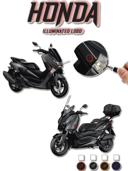 HONDA ışıklı LOGO / MAVİ