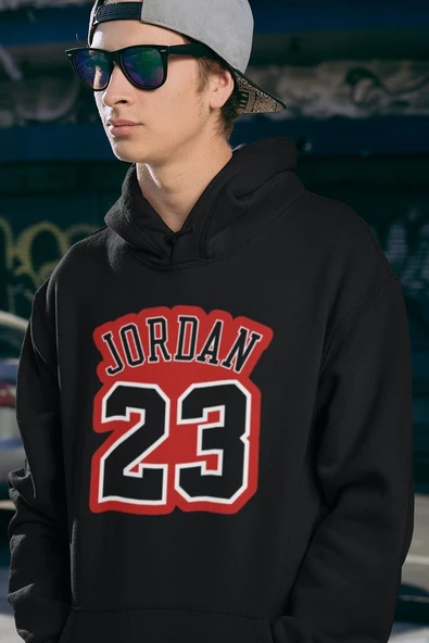 Jorrdan 23 Baskılı Unisex Oversize Efsane Basketbolcu Hoodie