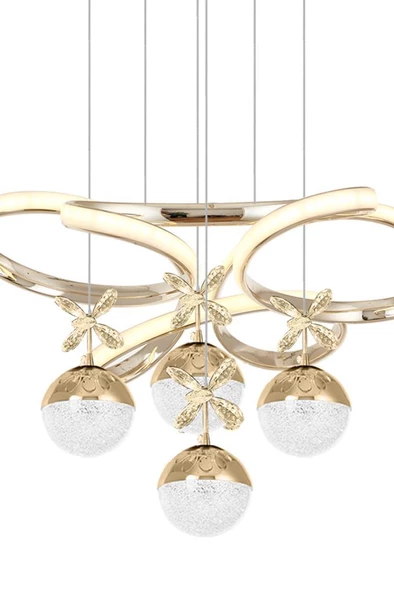 Eray Aydınlatma 9278-50 SR 4 Toplu Gold Led Avize - 3