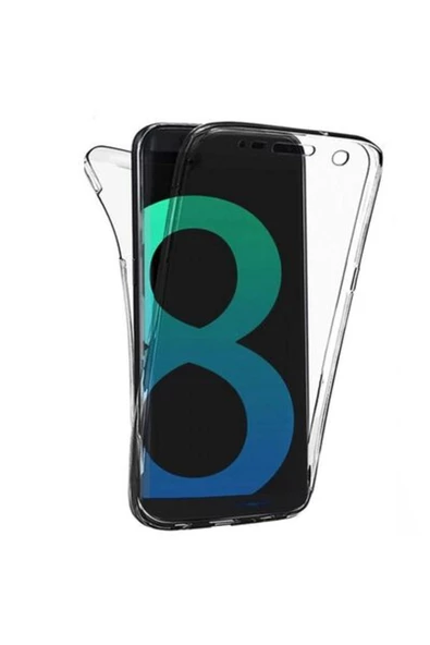 TechnoGuru Samsung Galaxy S8 Plus Kılıf Şeffaf 360 Derece Koruma Enjoy Kapak