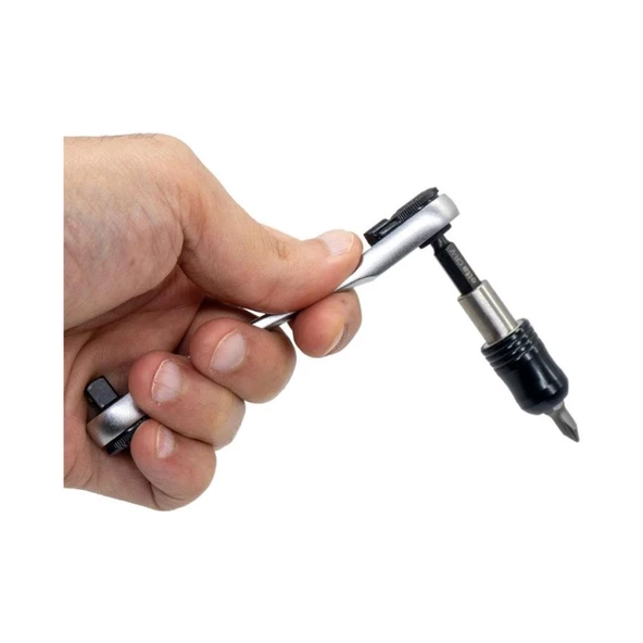 Elta 1/4" Altıköşe Cırcırlı Lokma Anahtar ve Bits Uç Seti 23 Parça - 5