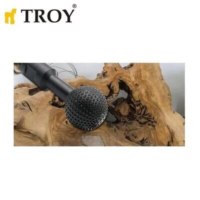 TROY 25081 Avuç Taşlama İçin Küresel Ahşap Zımpara, Öğütme Ucu, M14-30 - 2
