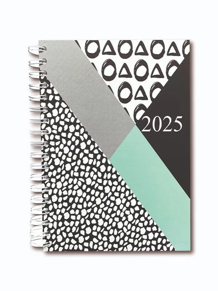 Lizy 2025 Spiralli 17x24 cm Günlük Ajanda MODEL-8 ürün görseli