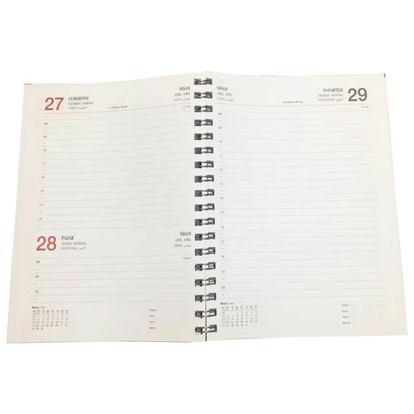 Lizy 2025 Spiralli 17x24 cm Günlük Ajanda MODEL-8 - Resim 2