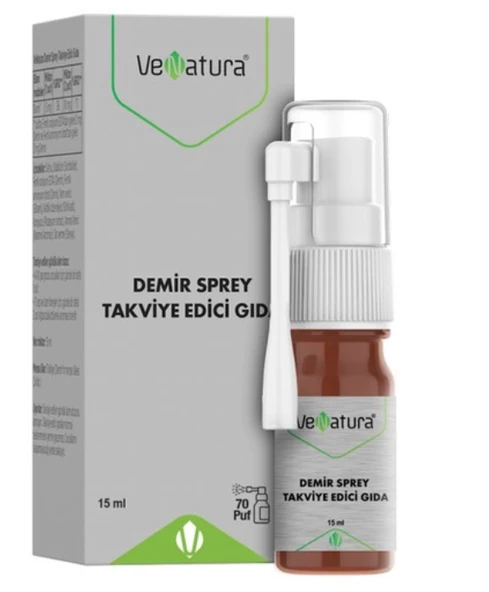 Venatura Demir Sprey Takviye Edici Gıda 15 ml