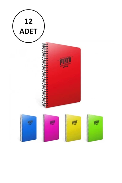 Gıpta Defter Punto Sp. Pp Kpk. A4 60 Yaprak Çizgili 6532 - 12 Adet