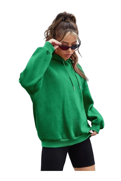 Unisex Its Okey Baskılı Oversize Kapüşonlu Sweatshirt - 3