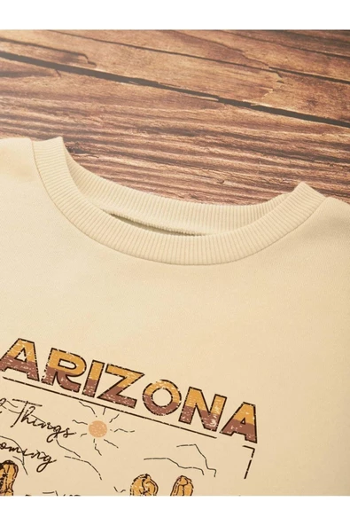 Unisex Arizona Bisiklet Yaka Sweatshirt - 11