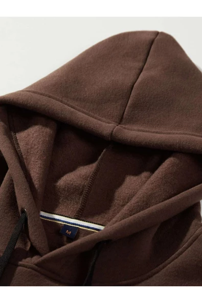 Unisex Ayıcık Baskılı Oversize Kapşonlu Sweatshirt - 4