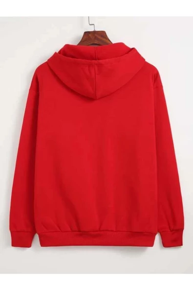 Unisex Los Angeles Baskılı Oversize Kapşonlu Sweatshirt - Resim 5