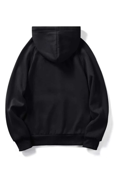 Unisex Nasa Baskılı Oversize Kapşonlu Sweatshirt - 3