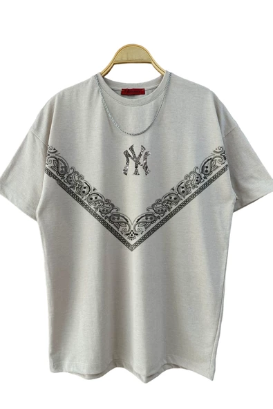 Erkek NY Baskılı T-Shirt - 3