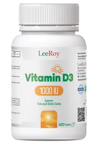 Leeroy Vitamin D3 1000 mg 120 Tablet