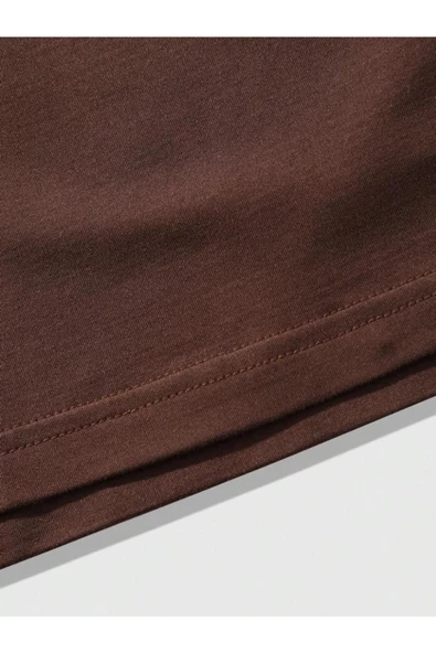 Erkek Brooklyn Kabartma Baskılı Oversize T-Shirt - Resim 5