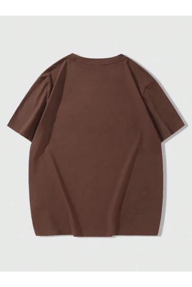 Erkek Brooklyn Kabartma Baskılı Oversize T-Shirt - Resim 4