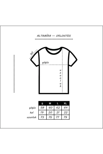 Erkek Göğüs Dikey Baskılı Oversize T-shirt - 7