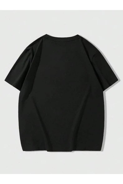 Erkek Brooklyn Kabartma Baskılı Oversize T-Shirt - Resim 9