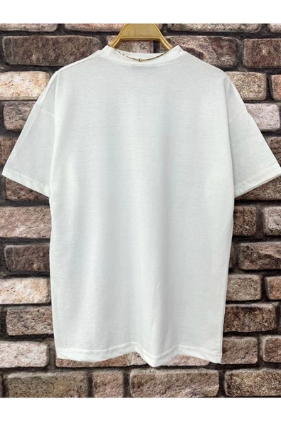 Erkek El Detay Baskılı Oversize Tshirt - 12
