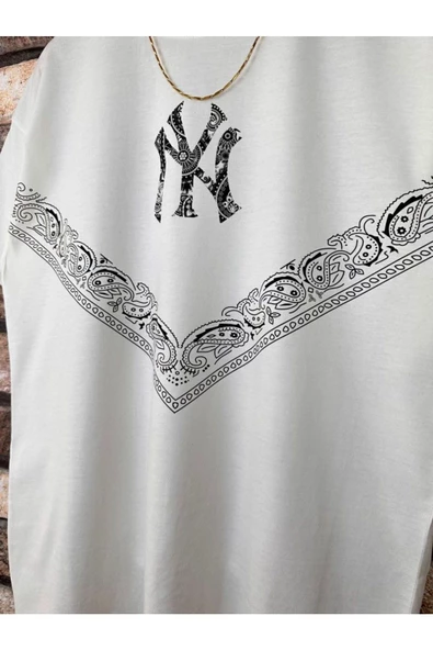 Erkek NY Baskılı T-Shirt - 10