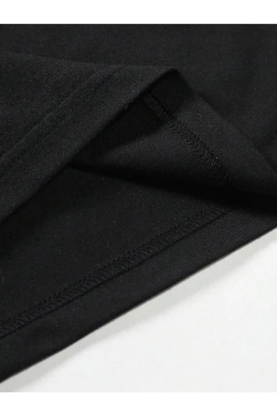 Erkek Brooklyn Kabartma Baskılı Oversize T-Shirt - Resim 10