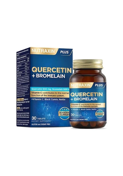 Nutraxin Quercetin + Bromelain 30 Tablet 8680512634805