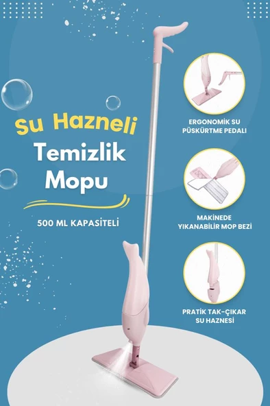 Flora Yunus Spreyli Su Hazneli Mop Seti ürün görseli 1