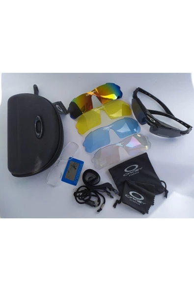 Taktikal 5 Lensli Koruyucu Gözlük Oakley Polarized Tactical Gözlük / Taktik Gözlük / Balistik Gözlük - 3