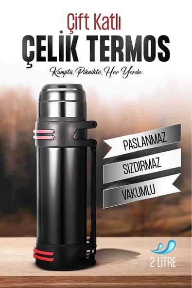 2.5 Litre Travel Pot Marka 24 Saat Korumalı Yalıtımlı Aile Boy - 3