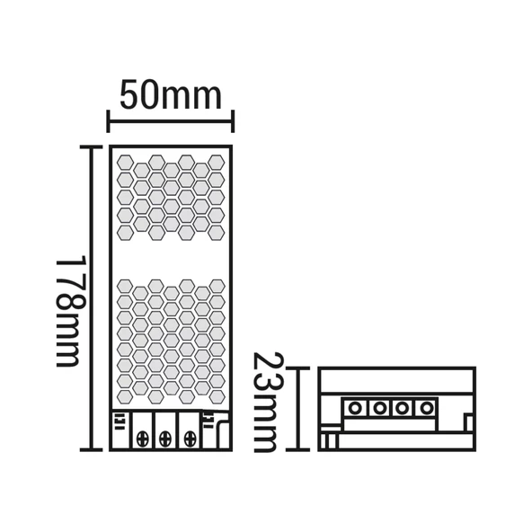 Maxled MX-3028 16.5A 200W Slim Kasa Şerit Led Trafosu - 3
