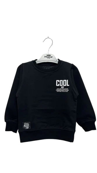 uğurböceğiçocuk Cool Boy Yazılı Maskot Erkek Sweat 1474 - 10