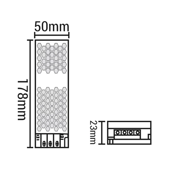Maxled MX-3026 12.5A 150W Slim Kasa Şerit Led Trafosu - 3