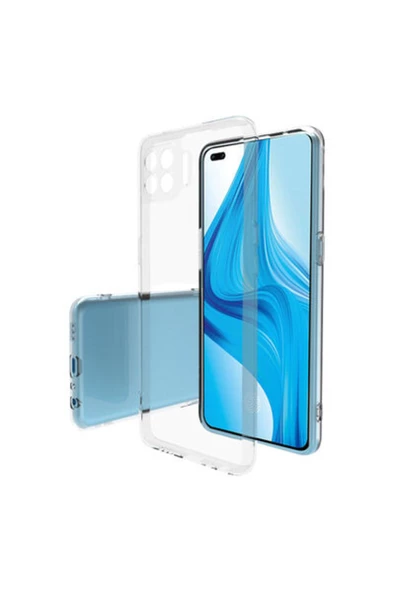 TechnoGuru Oppo Reno 4 Lite Esnek ve Şeffaf Sheer Premium TPU Silikon Kılıf