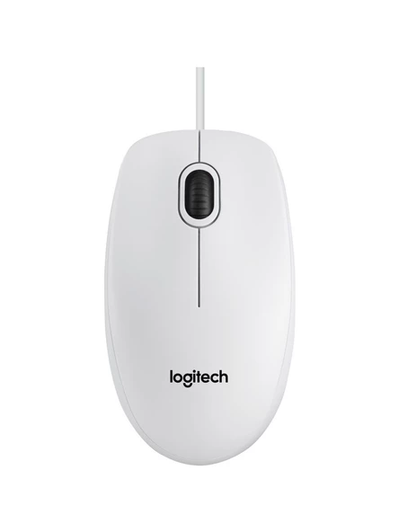 Logitech B100 Kablolu USB Mouse - Beyaz 910-003360