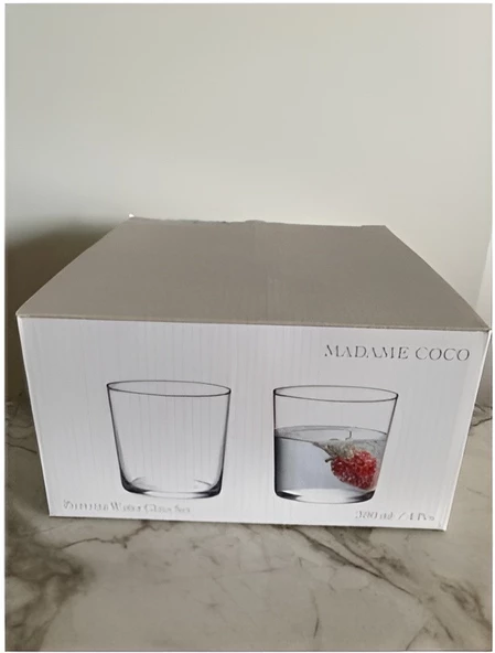 Madame Coco Pierretta 4'lü Su Bardağı Seti 380 ml - 2
