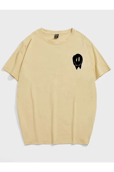 Unisex Don't Sırt Baskılı Oversize T-shirt - 7