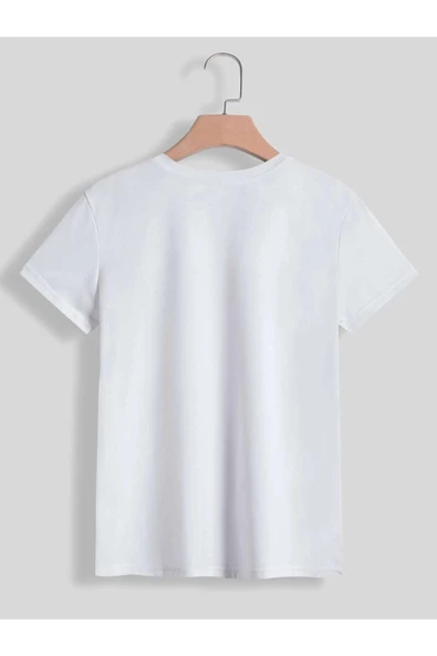 Unisex Kedi Gözlük Baskılı Oversize T-shirt - Resim 6