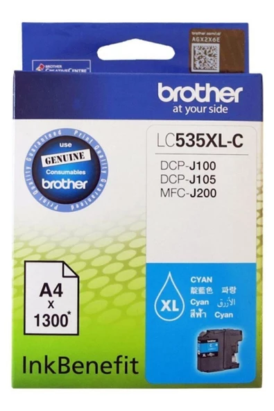 Brother Lc535Xlc Mavi Mürekkep Kartuş 1300 Sayfa